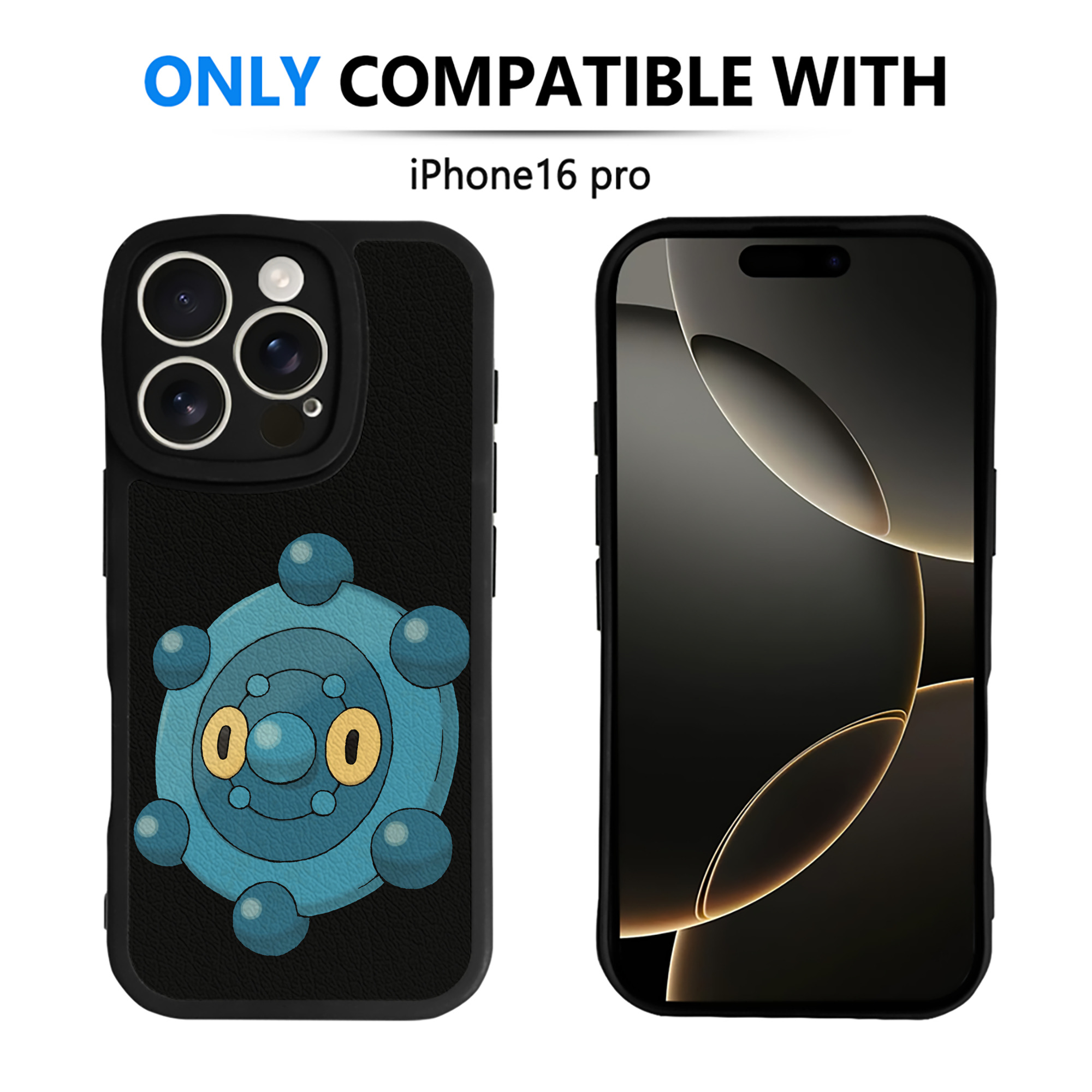 （画像用） ポケットモンスター Pokémon 【iPhone 16シリーズ対応】シリコンスマホケース（レザー調） 材質：シリコン